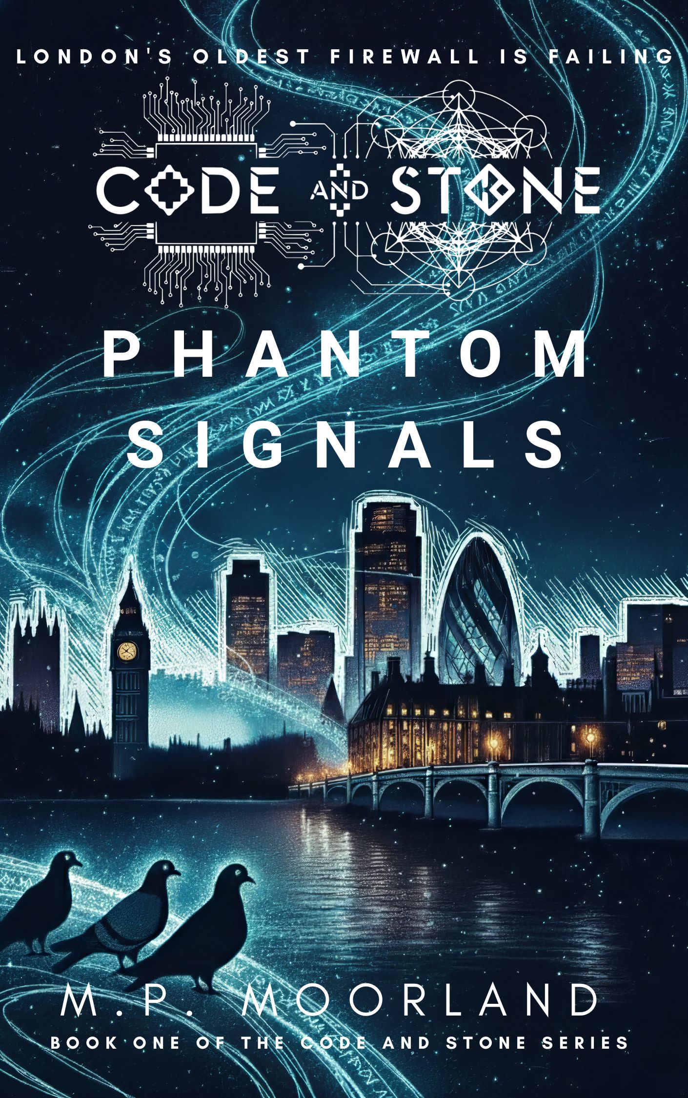 Phantom Signals e-book cover by M.P. Moorland